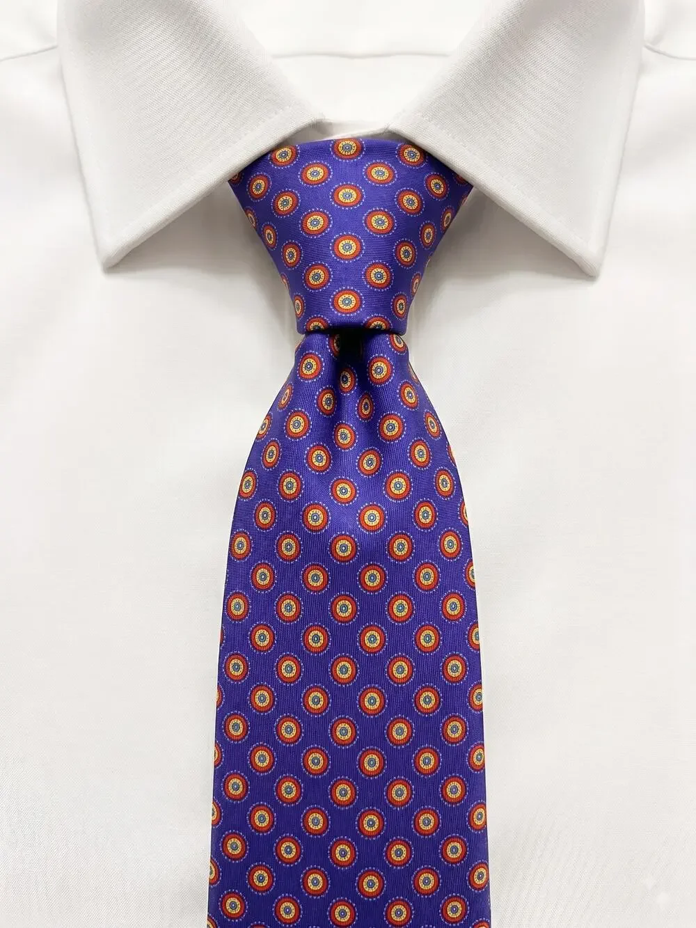 Ted Baker London Purple Geometric 100% Silk Necktie